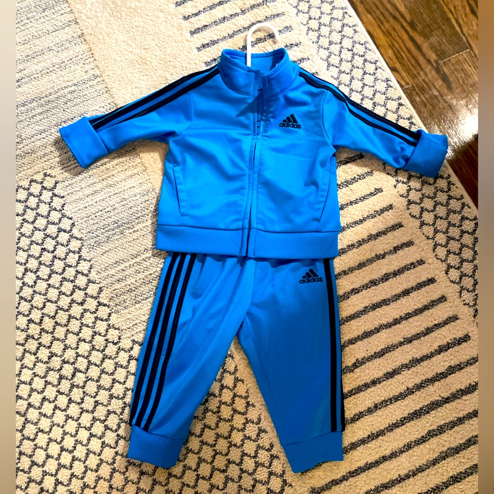 Baby matching Adidas athleisure set